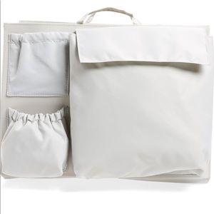 Tote Savvy Original Diaper Bag Handbag Insert Soft Grey